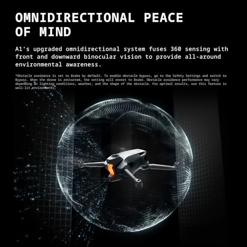 Antigravity A1 Infinity Bundle (3 High-Capacity Batteries) - 8K 360 Drone for Immersive Flight, Point-to-Fly Motion Control, Obstacle Avoidance, Deep Track, Auto Return, 10km Transmission, Auto Edit