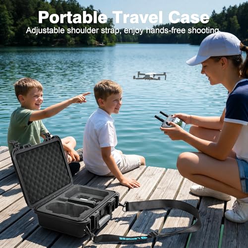 Lekufee Waterproof Hard Case for DJI Mini 5 Pro Drone, DJI RC 2, RC N3/N2