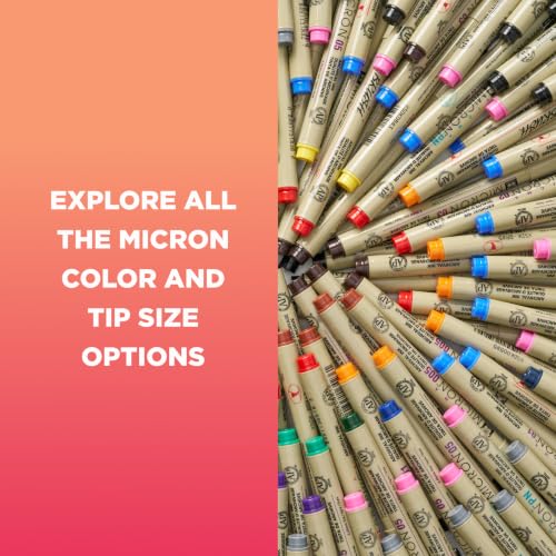 Sakura Micron PN Soft Nib Pens, Assorted Colors, 6 Count - style: 6 Pen Pack
