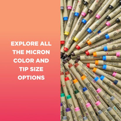 Sakura Micron PN Soft Nib Pens, Assorted Colors, 6 Count - style: 6 Pen Pack