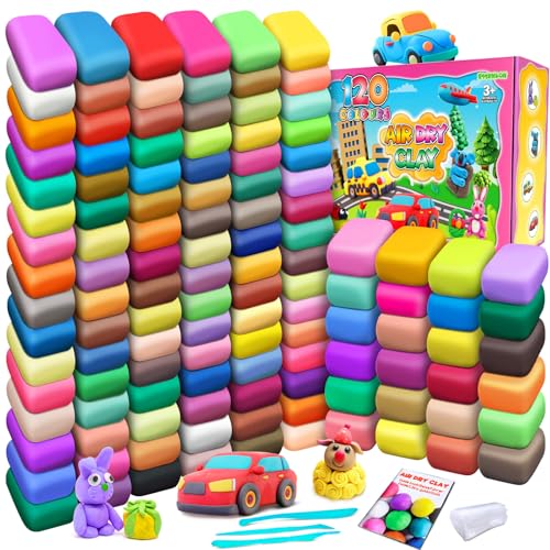 ESSENSON Air Dry Clay 120 Colors, Modeling Clay for Kids - color: 120 Colors