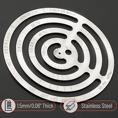 Mr. Pen- Stainless Steel French Template, Circle Template