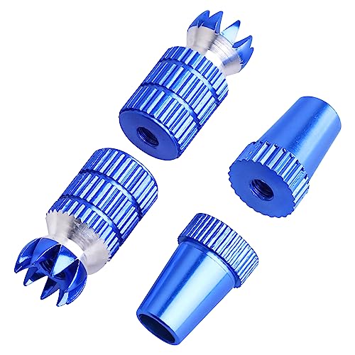 Hobbypark Aluminum RC Transmitter Stick Ends Controller Thumb Rocker M3 Thread for TX Futaba/FrSky/Spektrum DX6i DX7S DX8 DX9 / Taranis X9D /ETurnigy 9X / Hitec Aurora 9 (Blue)