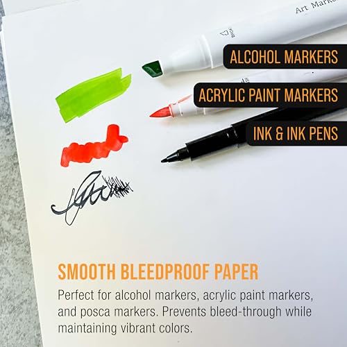 U.S. Art Supply 9" x 12" Premium Manga Marker Paper Pad, 48 Sheets, 2 Pack - size: 9" x 12"