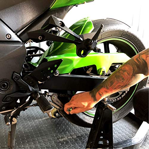 BPA–Racing Motorcycle Chain Slack Adjuster Tool - Innovative Chain Tensioner Tool For Easy, Quick & Precise Chain Slack Adjustment- Chain Alignment Tool (Green) - color: Green