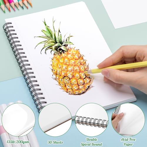 5.5 × 8.5 Inch Marker Paper Pad, 30 Sheets, 200gsm, Double-Sided - size: 5.5×8.5 Inch (1 Pack)