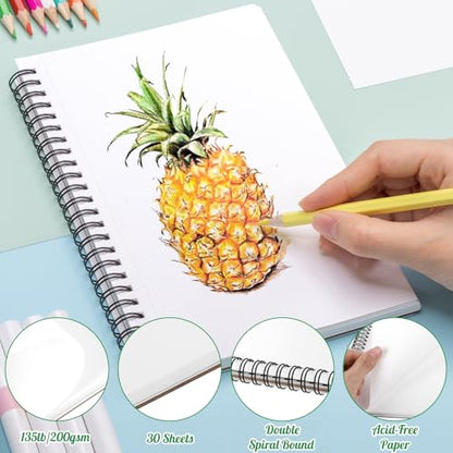 5.5 × 8.5 Inch Marker Paper Pad, 30 Sheets, 200gsm, Double-Sided - size: 5.5×8.5 Inch (1 Pack)