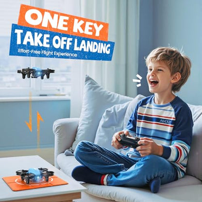 Veeniix V995 Mini Drones for Kids and Beginners,Indoor RC Quadcopter,Small Helicopter Plane with 3D Flips,360° Rotation,Circle Fly,Auto Hover,Headless Mode and 3 Batteries,Gift for Boys and Girls - style: Super Blue