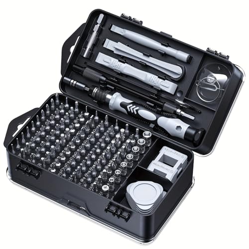 115 in 1 Precision Screwdriver Set, Professional Magnetic Tool Kit for Electronics Repair - Compatible with iPhone, Samsung Phone, Laptop, PC, PS5, Xbox, Nintendo Switch, Glasses & Watch - size: 18 x 10 x 5.5 cm