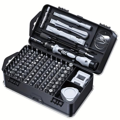 115 in 1 Precision Screwdriver Set, Professional Magnetic Tool Kit for Electronics Repair - Compatible with iPhone, Samsung Phone, Laptop, PC, PS5, Xbox, Nintendo Switch, Glasses & Watch - size: 18 x 10 x 5.5 cm