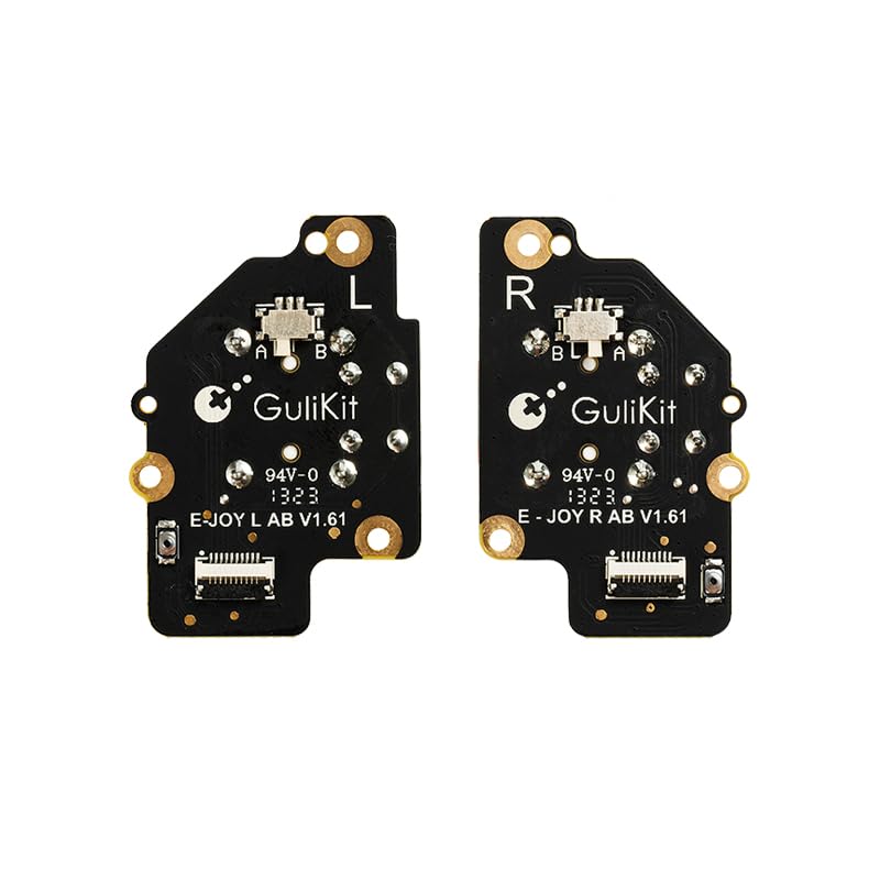 GuliKit Analog Joystick For Steam Deck LCD (Type A&B), Hall Effect No Drift Electromagnetic Thumbstick Replacement, No Soldering, One-Key Calibration, Right & Left Repair Kit with Caps(Not Fit OLED)
