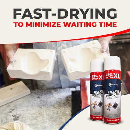 Silicone Mold Release Spray (Silicone-Based) (16.9 floz/500ml) - Resin & Epoxy Release Agent for Smooth Mold Removal with Ease, Universal Use on Almost All Molds - size: 1 Pack
