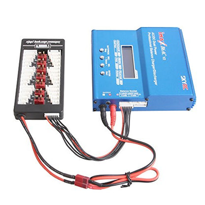T-LiPo Battery Charger 2-6S Parallel Balanced Charging Board Charging Plate for Imax B6AC Lithium Batteries Charger Part - size: T Plug