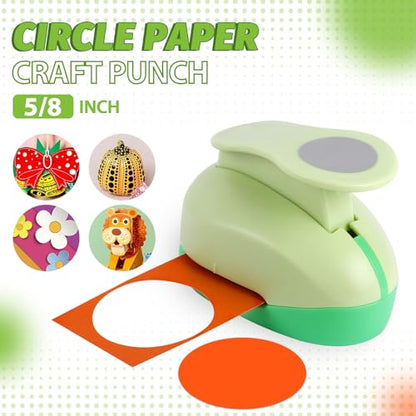 UCEC 5/8 Inch Circle Punch, 16mm Circular Cutter Tool Circle Hole Punch - color: Circle, size: 5/8 Inch