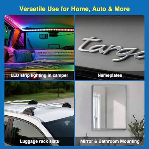 Tapsi Automotive Double Sided Tape, 0.4" x 36 ft - size: 0.4" x 36 ft