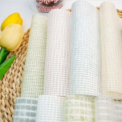 Colorful Textured Fabric(misty lattice mesh, Close to A5 size) - color: misty lattice mesh