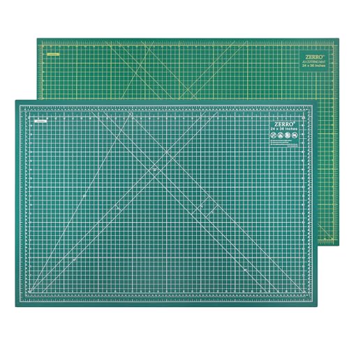 ZERRO Self Healing Cutting Mat 24" x 36", Double Sided & Non-Slip - size: 36"L x 24"W