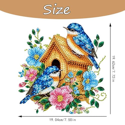 AIBOERL Diamond Art Kits for Adults, Bird Acrylic Hanging Suncatcher - color: DP04015