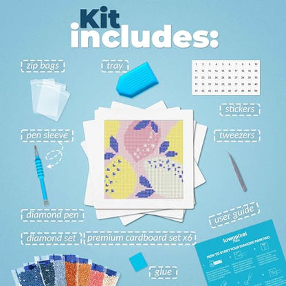 LuwoArte 6 Pack Modern pop Diamond Art Kits for Adults Beginners - color: Vibe