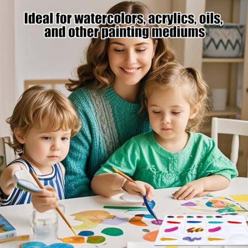 10 Pcs White Plastic Palette 20 Well Watercolor Acrylic Paint Tray