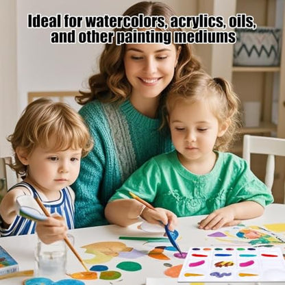 10 Pcs White Plastic Palette 20 Well Watercolor Acrylic Paint Tray