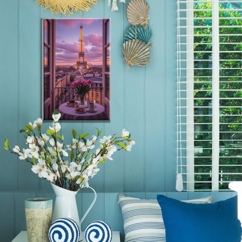 YOYA Framed Paint by Numbers Kit for Adults - Eiffel Tower Paint by Number - color: Eiffel Tower 037