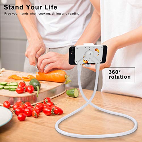 B-Land Cell Phone Holder, Universal Lazy Bracket DIY Mobile Phone Stand - color: White