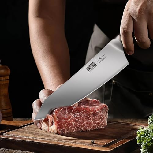 HOSHANHO 16-Piece Kitchen Knife Set with Block, Ultra Sharp Chef Knife Set - size: 8"