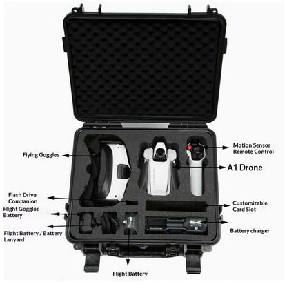 Coyktonty Waterproof Carrying Hard Case For Antigravity A1 drone（Case only）