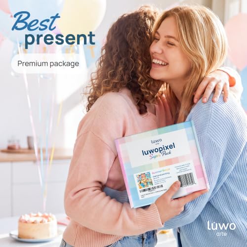 LuwoArte 9 Pack Summer Beach Diamond Art Kits for Adults Beginners - color: Summer Beach