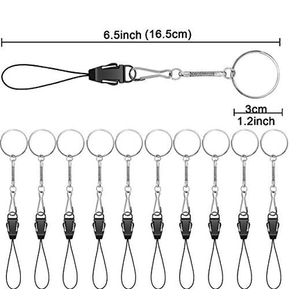 YOUOWO 10Pcs Lanyards Detachable with Plastic Buckle - color: 10 Pack Finger Ring Lanyard