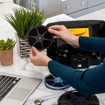 KODAK REELS 8mm & Super 8 Film Digitizer, 1080p MP4, 5" LCD, 8MP Scanner