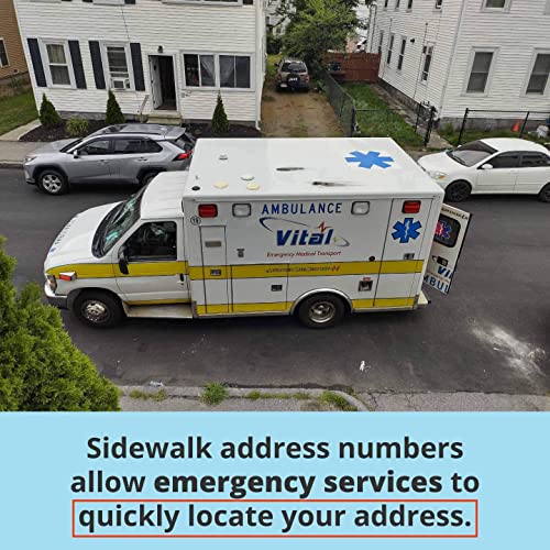 Deezio Pavement Stencils - 6 Inch Numbers Interlocking Stencil Set, Curb and Median Templates, Pro-Grade Material Thicknesses - size: 6 inch