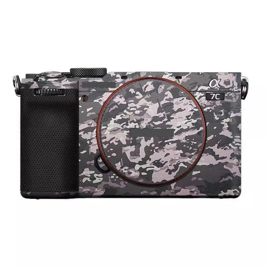 Camera Skin Wrap A7C2 Anti-Scratch Sticker Coat Vinly Protective Film Body Protector Decals Cover for Sony A7CR A7C II (Field Camouflage) - color: Field Camouflage