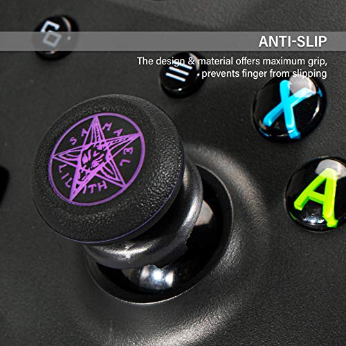 FPS Thumbstick Extender Rubber Silicone Grip Cover 2 Sets for Xbox Series X/S & Xbox One Controller(Demon Summon) - color: 2