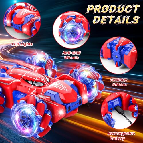 Spider Remote Control Car Headlight Double Sided Off-Road 360° Rotating Car