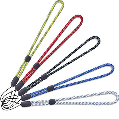 YOUOWO Adjustable Wrist Colored Lanyard Reflective Hand Srap Lanyards 5Pack - color: 5 Pack Reflective Wrist Lanyard
