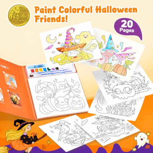 JoyCat Paint with Water Coloring Books for Toddlers (Halloween) - style: Halloween