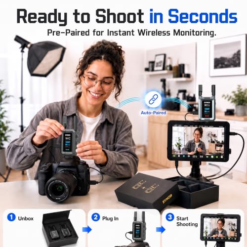 SYNCO Wireless HD Video Transmission and Receiver System Extender(1TX+1RX) - size: 1TX + 1RX