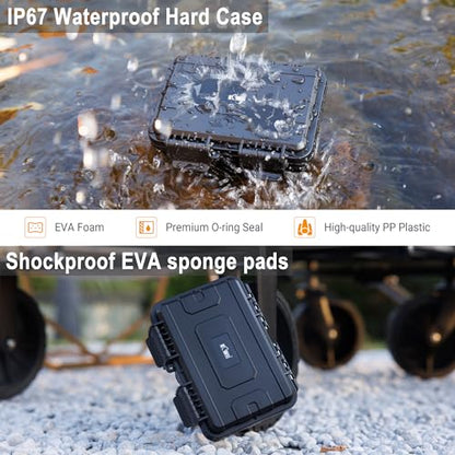 24 Slots CR2 CR123 CR123A Lithium Battery Organizer Case IP67 Waterproof - color: 24 Slots CR123 Battery Case