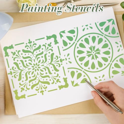 Mandala Stencils for Crafts Reusable 16Pcs Stencils(6X6 inch) - color: Mandala 3