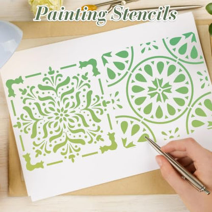 Mandala Stencils for Crafts Reusable 16Pcs Stencils(6X6 inch) - color: Mandala 3