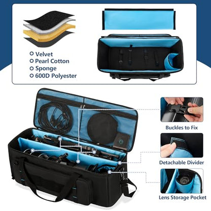 samdew 30'' Tripod Travel Bag, Photo Studio Equipment Case, Soft Bag Only