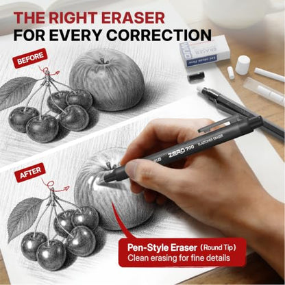 WUO 0.7mm Mechanical Pencil Set, 3 Pack Black Metal Drafting Pencils - color: Black, size: 0.7