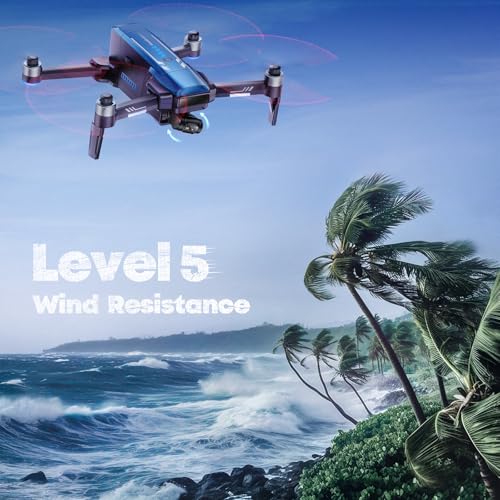 Veeniix V11PRO RC2 Drone for Adults 3-Axis Gimbal 8K Camera Screen Remote - color: Blue and White