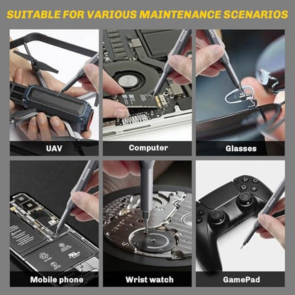 26 in 1 Small Precision Screwdriver Set, Professional Magnetic Mini Repair Tool Kit for Phone, Computer, Watch, Laptop, Macbook, Ring Doorbell, Eyeglass, Electronic, [Bearing Steel] Screw Driver