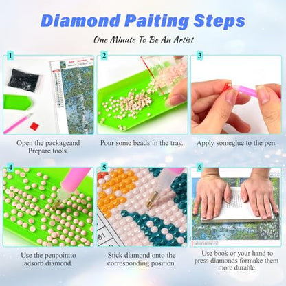 Halloween Diamond Art Kits for Adults,Ghost Bathroom Diamond Painting - color: DP03687
