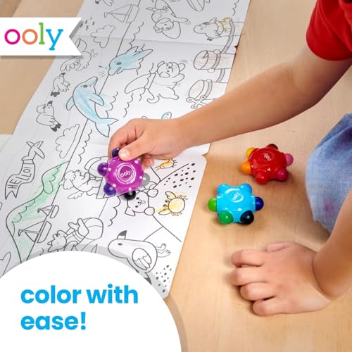 Ooly Color Burst Grip Crayons for Toddlers, Set of 3 - style: Grip Crayon