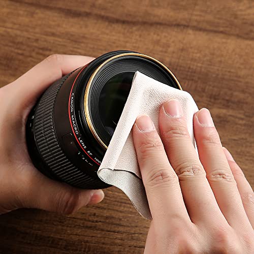 100 PCS Glasses Clean Cloth Suede, Lens Clean Cloth for Lenses, Glasses, Screens, Cameras, iPad, iPhone, Eyeglasses (6"x7", 100PCS/Pink) - color: 100pcs/Pink