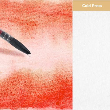 Lightwish Watercolor Sketchbook, 100% Cotton Cold Press Refillable Paper - color: Flat Buckle Brown